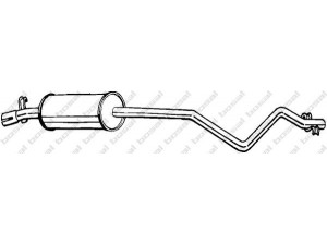 BOSAL 282-263 vidurinis duslintuvas 
 Išmetimo sistema -> Duslintuvas
533 253 209, 533 253 209 A