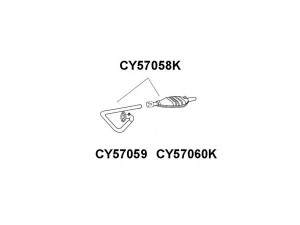 VENEPORTE CY57058K katalizatoriaus keitiklis
52018933