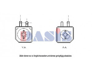 AKS DASIS 046004N alyvos aušintuvas, variklio alyva 
 Aušinimo sistema -> Radiatorius/alyvos aušintuvas -> Alyvos aušintuvas
059117021B