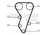 ROULUNDS RUBBER RR1214 paskirstymo diržas 
 Techninės priežiūros dalys -> Papildomas remontas
9605284780, 96101064, 081665, 9605284780