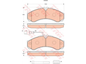 TRW GDB3440 stabdžių trinkelių rinkinys, diskinis stabdys 
 Techninės priežiūros dalys -> Papildomas remontas
D4060MB40A, 5001868609