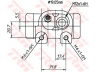 TRW BWD307T rato stabdžių cilindras 
 Stabdžių sistema -> Ratų cilindrai
4400E2, 4402E1, 4402E2, 4402E9