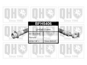 QUINTON HAZELL BFH5406 stabdžių žarnelė 
 Stabdžių sistema -> Stabdžių žarnelės
90947 02C31