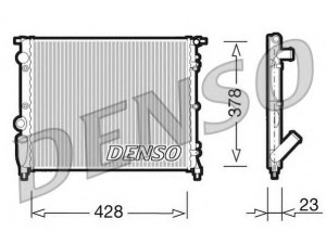 DENSO DRM23001 radiatorius, variklio aušinimas 
 Aušinimo sistema -> Radiatorius/alyvos aušintuvas -> Radiatorius/dalys
7700786444