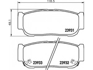 HELLA 8DB 355 020-221 stabdžių trinkelių rinkinys, diskinis stabdys 
 Techninės priežiūros dalys -> Papildomas remontas
48413091A0, 48413091A1, 4841321A10