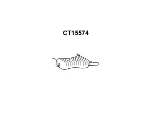 VENEPORTE CT15574 galinis duslintuvas 
 Išmetimo sistema -> Duslintuvas
1726AY