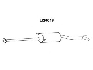 VENEPORTE LI20016 galinis duslintuvas 
 Išmetimo sistema -> Duslintuvas
1743087Z03