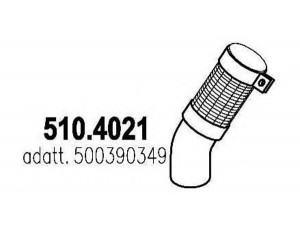 ASSO 510.4021 lanksti žarna, išmetimo sistema
500390349