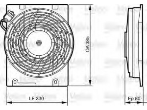 VALEO 696355 ventiliatorius, radiatoriaus 
 Aušinimo sistema -> Oro aušinimas
1341347, 24431829