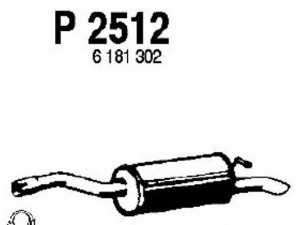FENNO P2512 galinis duslintuvas 
 Išmetimo sistema -> Duslintuvas
5023342, 6164163, 6181302