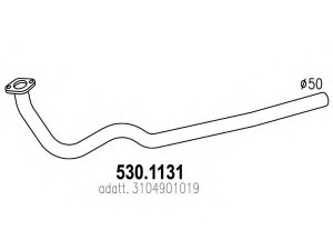 ASSO 530.1131 išleidimo kolektorius 
 Išmetimo sistema -> Išmetimo vamzdžiai
3104901019