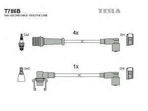 TESLA T786B uždegimo laido komplektas 
 Kibirkšties / kaitinamasis uždegimas -> Uždegimo laidai/jungtys