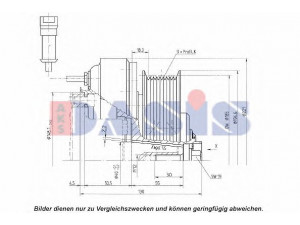 AKS DASIS 851214N magnetinė sankaba, oro kondicionieriaus kompresorius