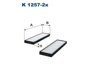 FILTRON K1257-2x filtras, salono oras 
 Techninės priežiūros dalys -> Techninės priežiūros intervalai
971331J000, 971331J000AT
