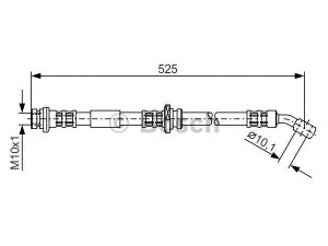 BOSCH 1 987 481 109 stabdžių žarnelė 
 Stabdžių sistema -> Stabdžių žarnelės
46210 60Y10, 46210 70Y00