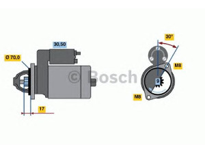 BOSCH 0 986 022 151 starteris 
 Elektros įranga -> Starterio sistema -> Starteris
005 151 07 01, 005 151 26 01, A 005 151 07 01