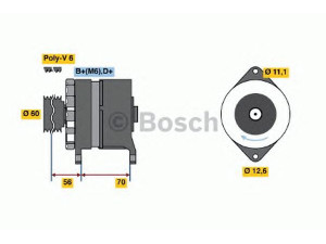 BOSCH 0 986 037 140 kintamosios srovės generatorius 
 Elektros įranga -> Kint. sr. generatorius/dalys -> Kintamosios srovės generatorius
7541401, 7541401