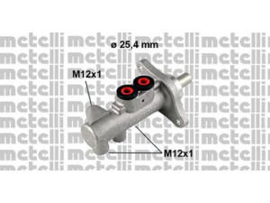 METELLI 05-0609 pagrindinis cilindras, stabdžiai 
 Stabdžių sistema -> Pagrindinis stabdžių cilindras
7M3 611 019B, 7M3 611 019D