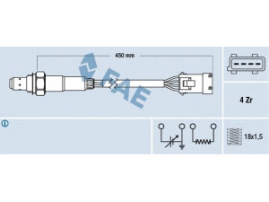 FAE 77165 lambda jutiklis 
 Elektros įranga -> Jutikliai
1628.7R