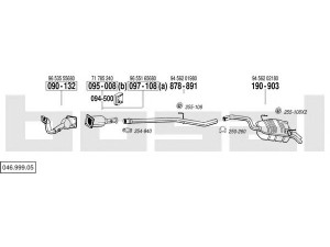 BOSAL 046.999.05 išmetimo sistema 
 Išmetimo sistema -> Išmetimo sistema, visa