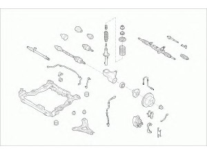 SACHS FORD-MONDE-FS009 vairavimo mechanizmas; rato pakaba 
 Ašies montavimas/vairavimo mechanizmas/ratai -> Prekių paieška pagal schemą