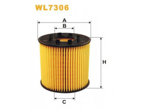 WIX FILTERS WL7306 alyvos filtras 
 Filtrai -> Alyvos filtras
1520900QAA, 4415941, 4506039, 7700109402