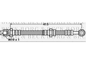 BORG & BECK BBH7400 stabdžių žarnelė 
 Stabdžių sistema -> Stabdžių žarnelės
96 397 201, 96 397 203, 96397201