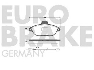EUROBRAKE 5502221934 stabdžių trinkelių rinkinys, diskinis stabdys 
 Techninės priežiūros dalys -> Papildomas remontas
425150, 425454, 425454, 71711135