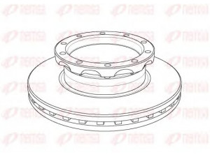 REMSA NCA1141.20 stabdžių diskas