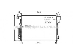 AVA QUALITY COOLING DN5299 kondensatorius, oro kondicionierius