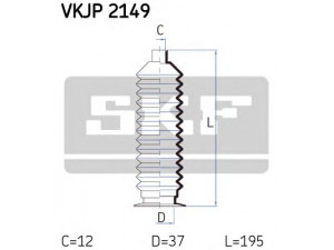 SKF VKJP 2149 gofruotoji membrana, vairavimas 
 Vairavimas -> Gofruotoji membrana/sandarinimai
KK150-32-125A
