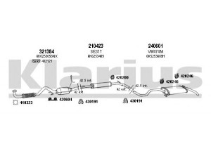 KLARIUS 930985E išmetimo sistema 
 Išmetimo sistema -> Išmetimo sistema, visa