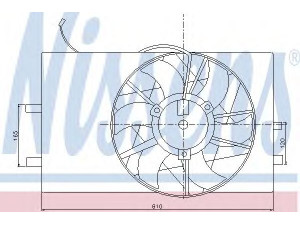 NISSENS 85079 ventiliatorius, radiatoriaus 
 Aušinimo sistema -> Oro aušinimas
168 500 05 93, A1685000593