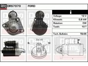 DELCO REMY DRS7070N starteris 
 Elektros įranga -> Starterio sistema -> Starteris
1018882, 96FB11000LB, 96FB11000LC