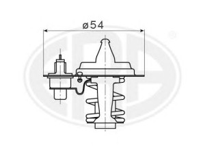 ERA 350377 termostatas, aušinimo skystis 
 Aušinimo sistema -> Termostatas/tarpiklis -> Thermostat
0K710-15171