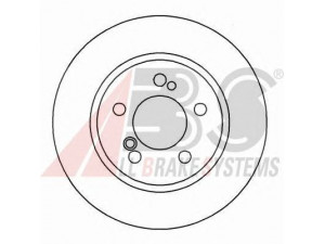 A.B.S. 16259 stabdžių diskas 
 Dviratė transporto priemonės -> Stabdžių sistema -> Stabdžių diskai / priedai
129 423 03 12