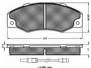 BSF 10185 stabdžių trinkelių rinkinys, diskinis stabdys 
 Techninės priežiūros dalys -> Papildomas remontas
7701202481, 7701202785, 7701202815