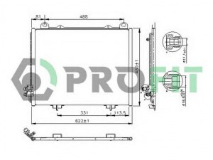 PROFIT PR 3510C1 kondensatorius, oro kondicionierius 
 Oro kondicionavimas -> Kondensatorius
2108300270, 2108300570