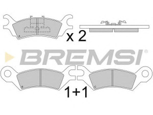 BREMSI BP2251 stabdžių trinkelių rinkinys, diskinis stabdys 
 Techninės priežiūros dalys -> Papildomas remontas
GG1649280, GG1649280A, GG1649280B