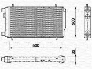 MAGNETI MARELLI 350213723000 radiatorius, variklio aušinimas 
 Aušinimo sistema -> Radiatorius/alyvos aušintuvas -> Radiatorius/dalys
ARP1169, GRD111, ARP1169, ATP1084