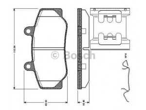 BOSCH 0 986 TB2 542 stabdžių trinkelių rinkinys, diskinis stabdys 
 Techninės priežiūros dalys -> Papildomas remontas