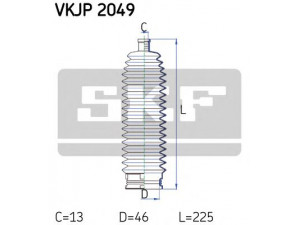 SKF VKJP 2049 gofruotoji membrana, vairavimas 
 Vairavimas -> Gofruotoji membrana/sandarinimai
9191409
