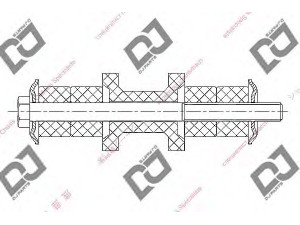 DJ PARTS DL1056 šarnyro stabilizatorius 
 Ašies montavimas/vairavimo mechanizmas/ratai -> Stabilizatorius/fiksatoriai -> Savaime išsilyginanti atrama
8AB2-34-100B, 8AB234100B