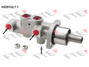 FTE H229122.7.1 pagrindinis cilindras, stabdžiai 
 Stabdžių sistema -> Pagrindinis stabdžių cilindras
4601P2, 4601P2