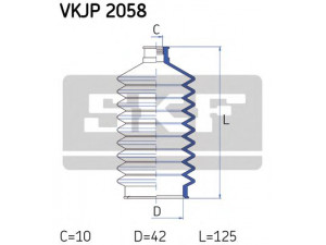 SKF VKJP 2058 gofruotoji membrana, vairavimas 
 Vairavimas -> Gofruotoji membrana/sandarinimai
114 509 822, 114 509 822