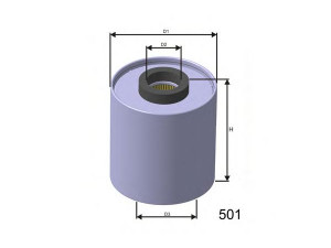 MISFAT M318 kuro filtras 
 Techninės priežiūros dalys -> Papildomas remontas
61662756, 61142643, 61662756, 0000211800