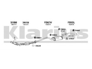 KLARIUS 361618U išmetimo sistema