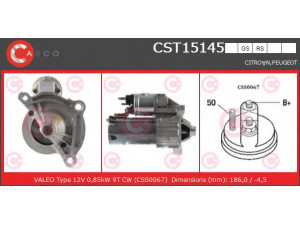 CASCO CST15145GS starteris 
 Elektros įranga -> Starterio sistema -> Starteris
M000T45071, M000T45071AM, M000T45071ZT