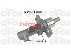 METZGER 202-260 pagrindinis cilindras, stabdžiai 
 Stabdžių sistema -> Pagrindinis stabdžių cilindras
996 355 910 00, 8D0 611 021A, 8D0 611 021B