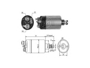 ERA 227568 solenoidinis jungiklis, starteris
5006626